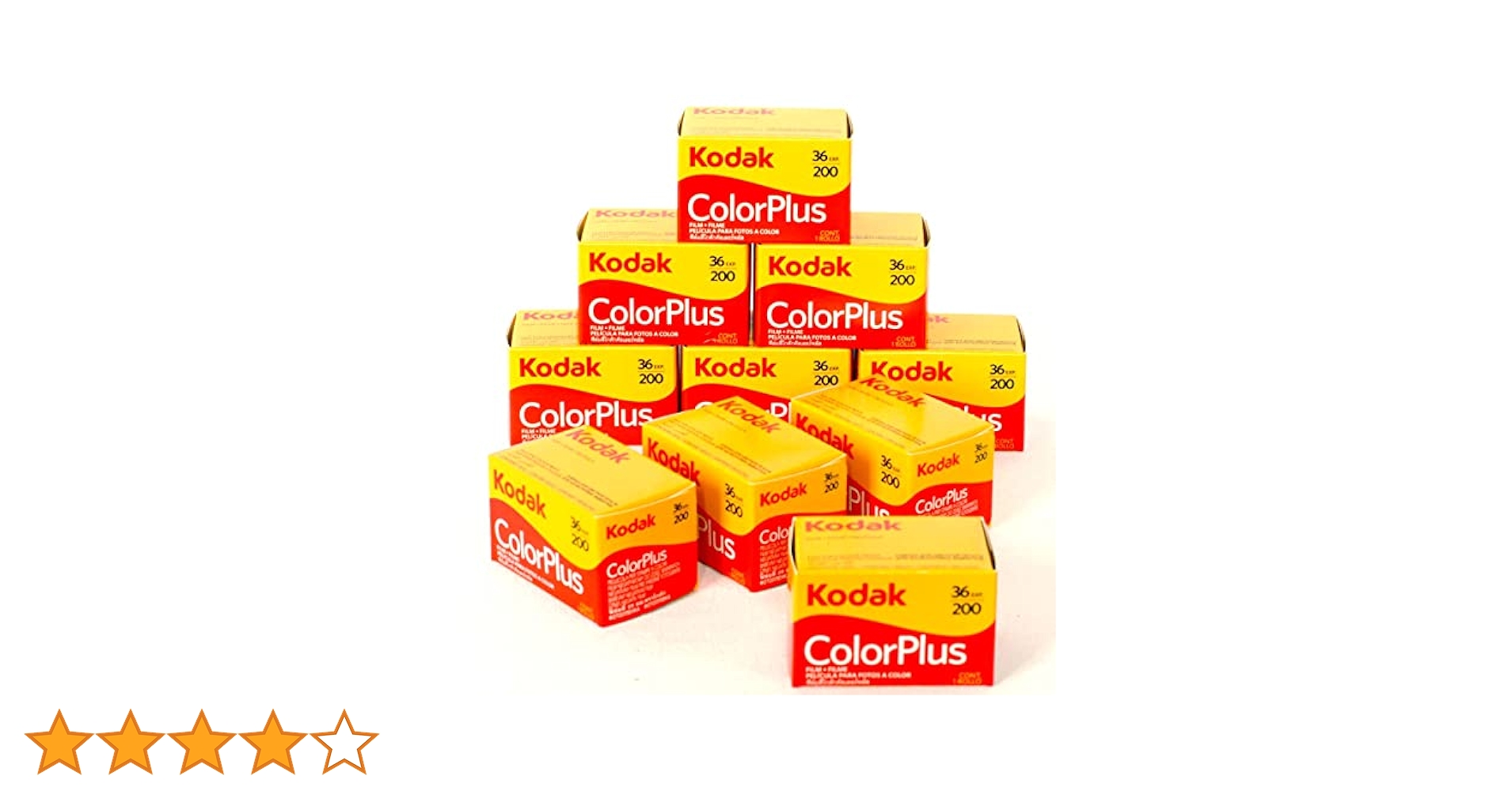 Kodak Color Plus カラープラス10本セット Amazon | Kodak Color Plus 200 35mm 36枚撮 10本セット | KODAK